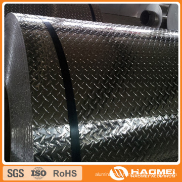 3003 Bright Finish Aluminium Diamond Coil (For skid-proof purpose)